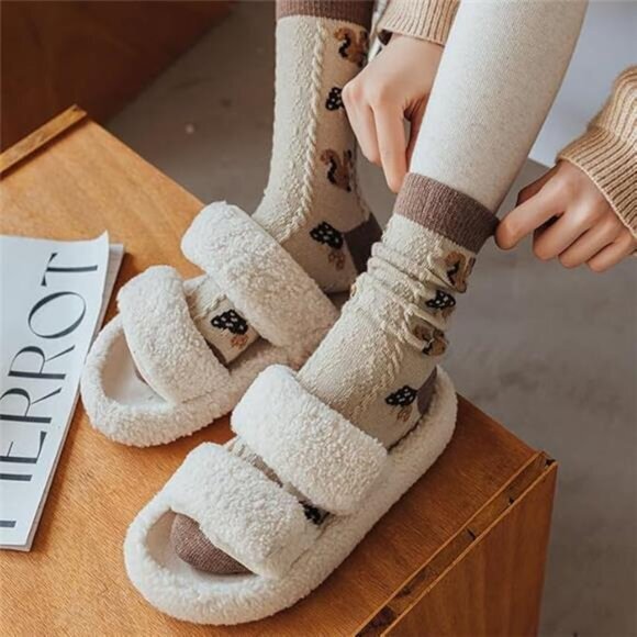 6 Pair Cute Cotton Socks Kawaii Bear Ankle Socks Preppy Ruffle Socks for Women‎ - Picture 6 of 7